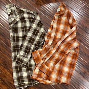 2 Button down flannels